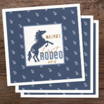 Erste Rodeo Geburtstagsparty Napkins - Western Cow