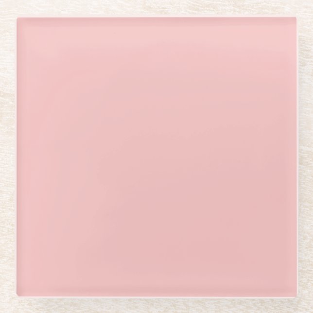Erste Rosa Farbe 13-2003 2022 Glasuntersetzer (Vorderseite)