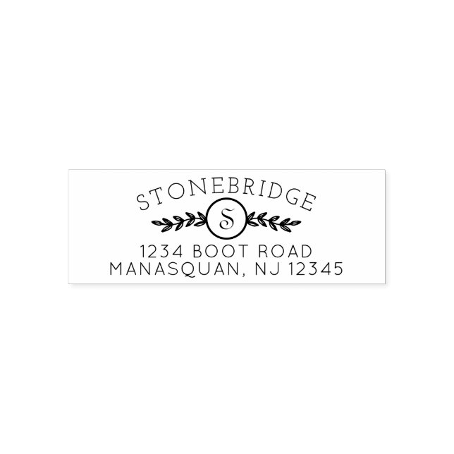 Erste Rücksendeadresse mit Grün Permastempel (Design)