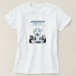 Erste Runde auf der Rennstrecke Rennwagen 1. Gebur T-Shirt