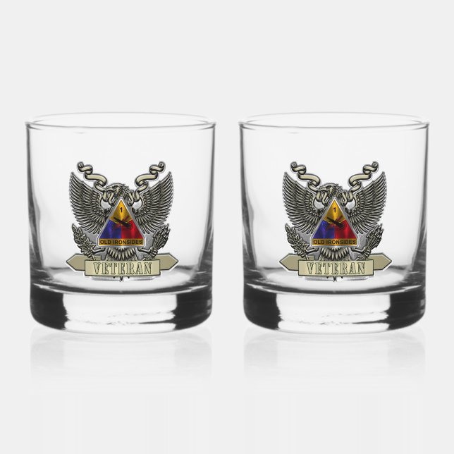 Erste Rüstungsabteilung Veteran Whiskyglas (Vorderseite)