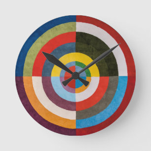 Erste Scheibe   Robert Delaunay   Runde Wanduhr