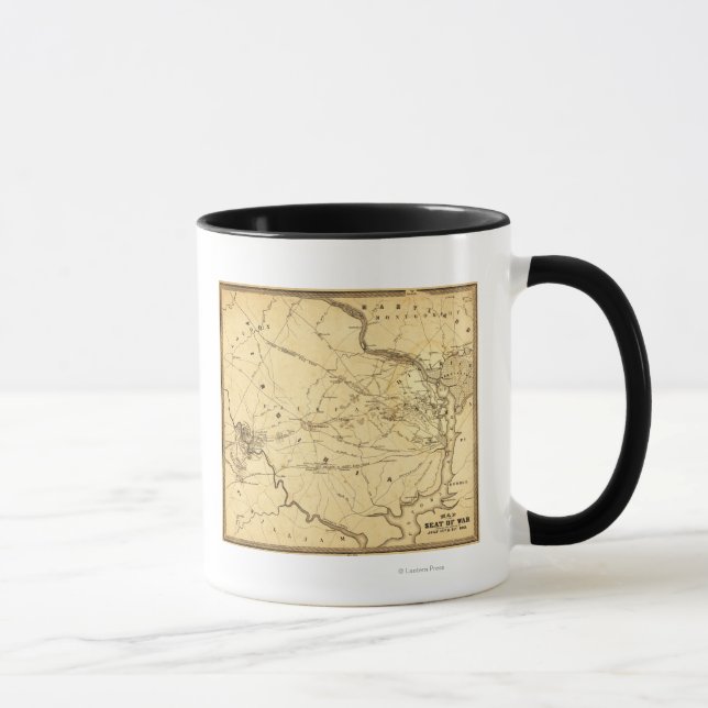 Erste Schlacht bei Bull Run - Panorama des Zivilen Tasse (Rechts)