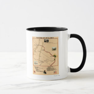 Erste Schlacht bei Bull Run - Panorama des Zivilen Tasse