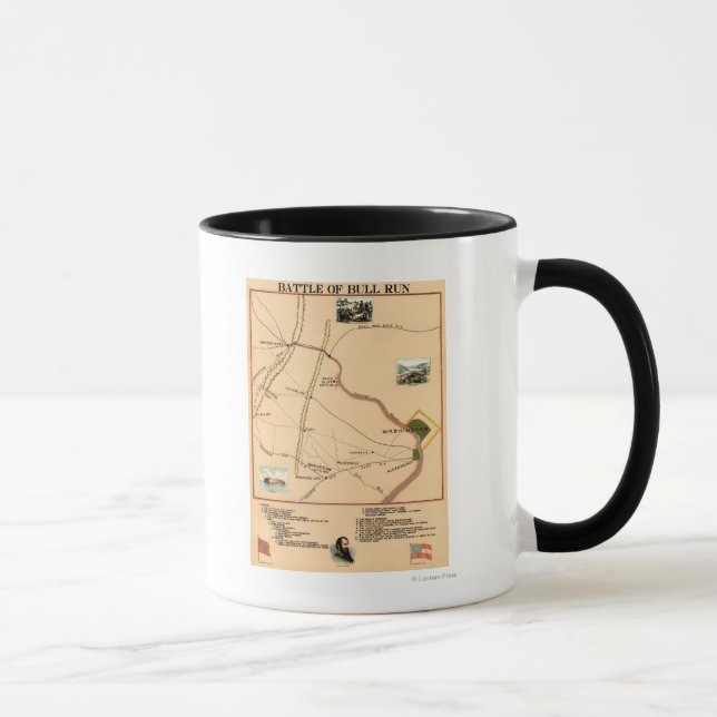 Erste Schlacht bei Bull Run - Panorama des Zivilen Tasse (Rechts)