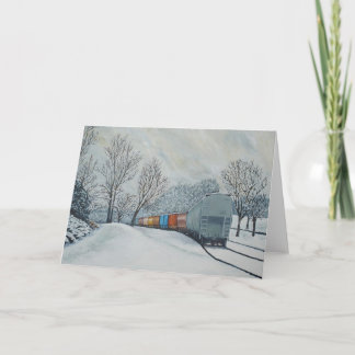 Erste Schnee-Gruß-Karte Karte