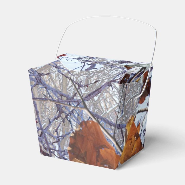 Erste Schnee Winter Camouflage Dekoration Geschenkschachtel (Vorderseite)