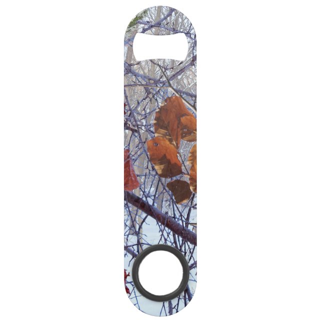 Erste Schnee Winter Camouflage Dekoration Speedflaschenöffner (Vorderseite)