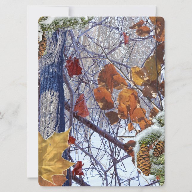 Erste Schnee Winter Camouflage Print (Vorderseite)