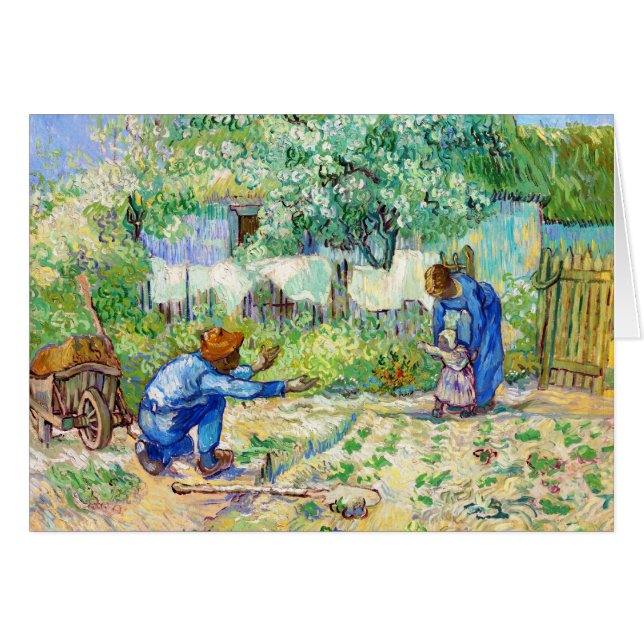 Erste Schritt-(nach Hirse) Vincent van Gogh-Kunst (Vorderseite (Horizontal))