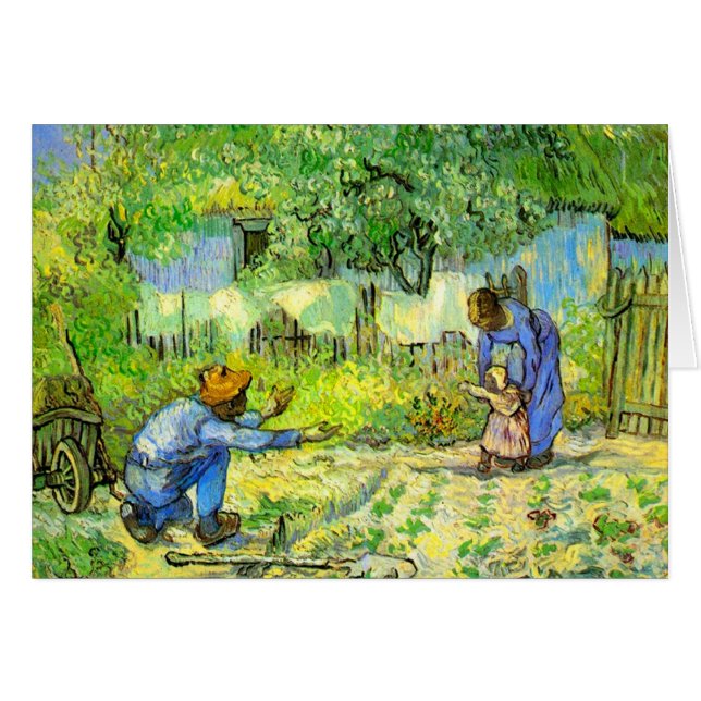 Erste Schritte, 1890 Vincent van Gogh. (Vorderseite (Horizontal))