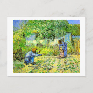 Erste Schritte, 1890 Vincent van Gogh. Postkarte