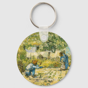 Erste Schritte durch Vincent van Gogh 1890 Schlüsselanhänger