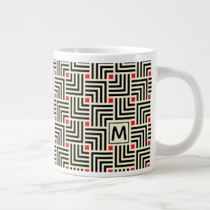 Erste Schritte hinzufügen  Muster der geometrisch Jumbo-Tasse