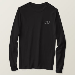 Erste Schritte "JJ-Monogramm" Besticktes Langarmshirt