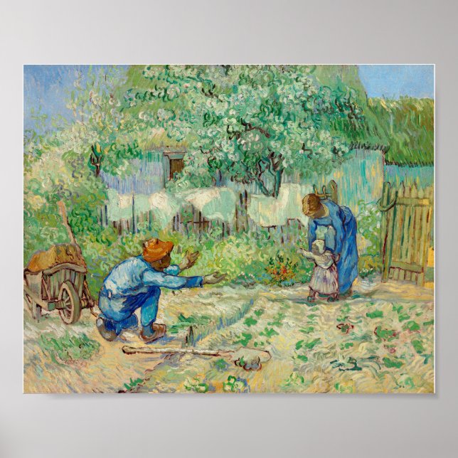 Erste Schritte nach Millet (1890) von Vincent Poster (Vorne)