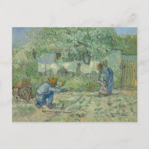 Erste Schritte nach Millet, Van Gogh Postkarte