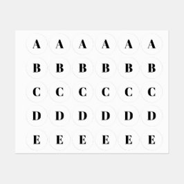Erste Schwarz-weiße Anpassung von Monogramm Etiketten