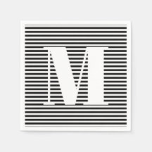 Erste Schwarz-weiße Streifen in Monogramm anpassen