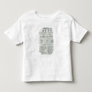 Erste Seite von 'La Vida es Sueno Kleinkind T-shirt