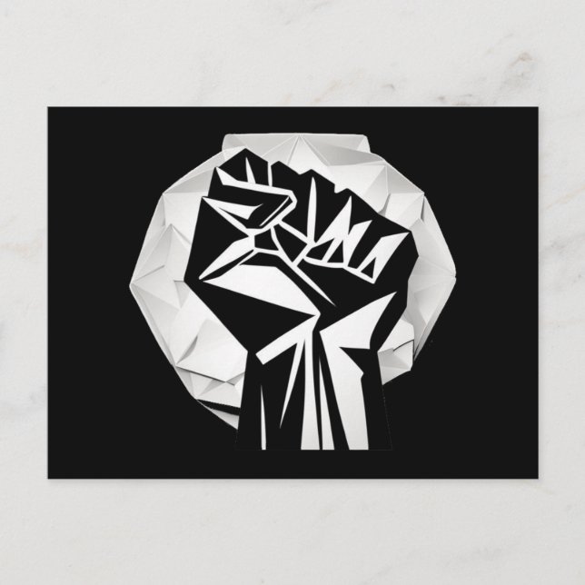 ERSTE SERIE ERHÖHT - Origami-Abzeichen Postkarte (Vorderseite)