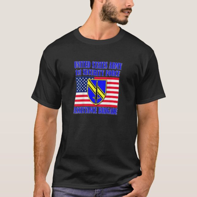 Erste Sicherheitskräfte-Hilfe-Brigade-Back-Design T-Shirt (Vorderseite)