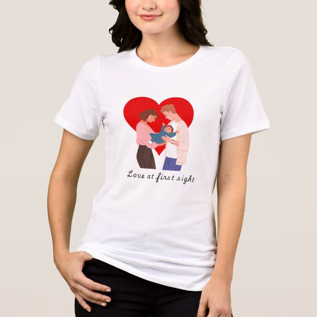 Erste Sicht Tri-Blend Shirt (Vorderseite)