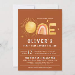 Erste Sonnenreise | 1. Geburtstag Party Einladung