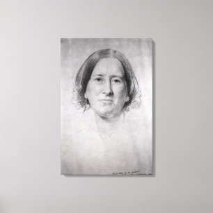 Erste Studie für das Porträt von George Eliot Leinwanddruck