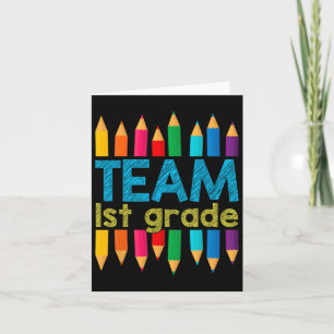 Erste Stufe des Teams bis Lehrer der ersten Klasse Karte
