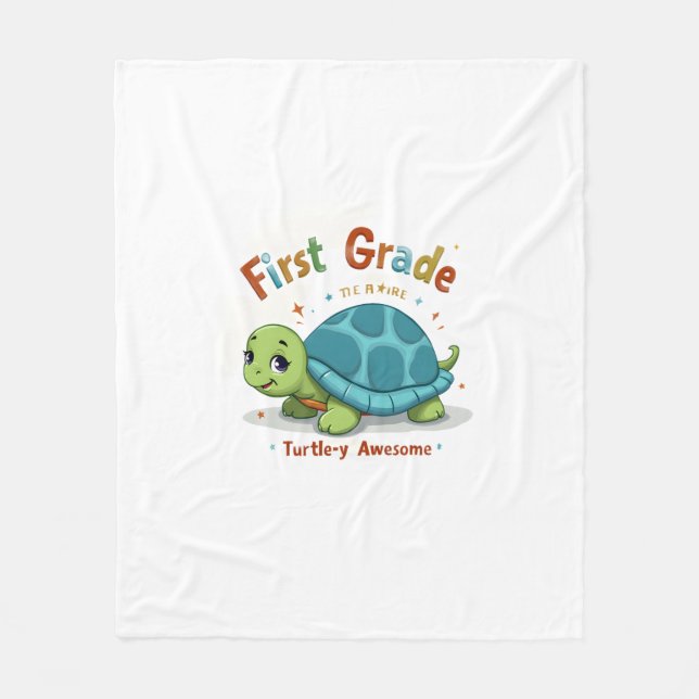 Erste Stufe Schildkröte-y Phantastisch 1. Stufe Zu Fleecedecke (Vorderseite)