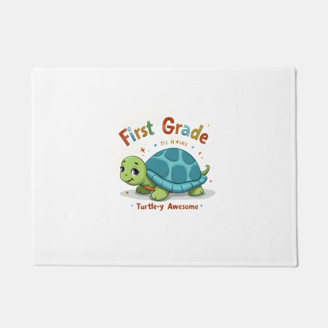 Erste Stufe Schildkröte-y Phantastisch 1. Stufe Zu Fußmatte (Vorderseite)