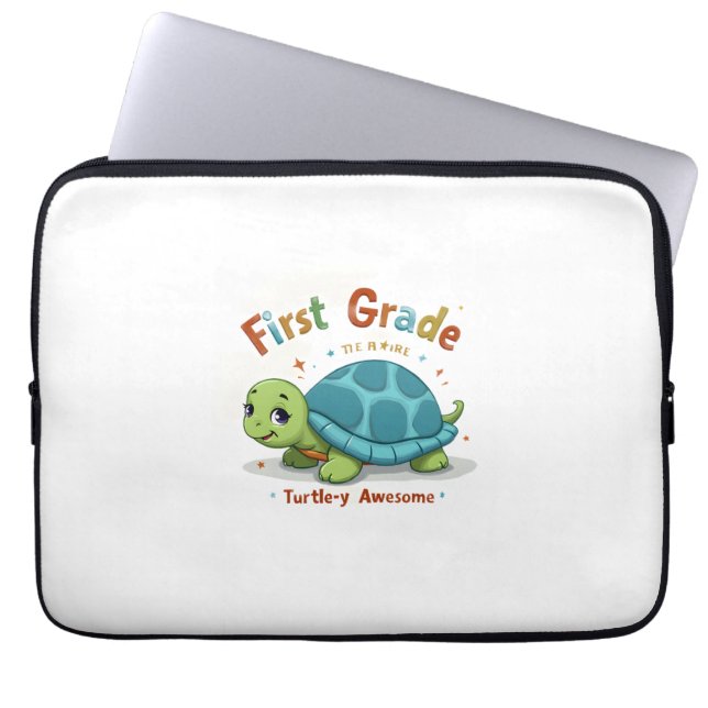 Erste Stufe Schildkröte-y Phantastisch 1. Stufe Zu Laptopschutzhülle (Vorderseite)