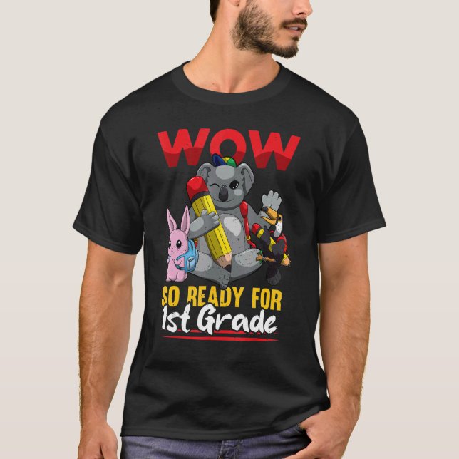 Erste Stufe zurück zum Schulquadrat Lehrer C T-Shirt (Vorderseite)