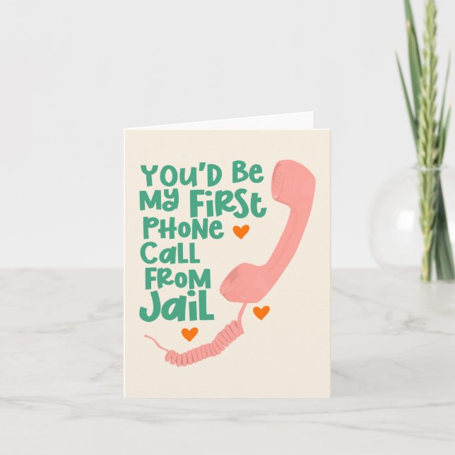 Erste Telefonanruf Karte (Vorderseite)