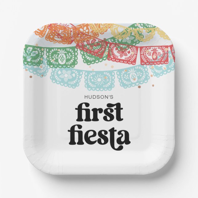 Erste Teller der Fiesta Geburtstagspartei (Vorderseite)