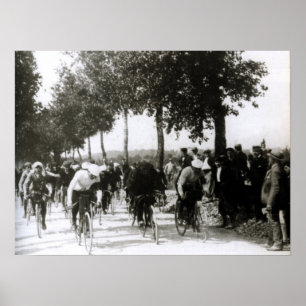 Erste Tour de France 1903 Erster Kilometer Radfahr Poster