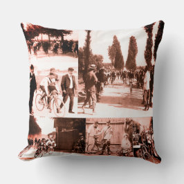 Erste Tour de France Gewinner Maurice Garin Collag Kissen
