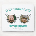 Erste Vatertag Vater Custom Foto Cool Summer Mousepad<br><div class="desc">Personalisierter Vater-Tag Geschenk für deinen Vater zu feiern Vatertag. Egal, ob es sich um einen neuen Vater, einen Stiefvater, einen alten und klassischen Vater oder einen zukünftigen Vater handelt, die benutzerdefinierte Textfunktion wird Sie abdecken. Sie können den Text in Ihre gewünschte Formulierung ändern und Ihr eigenes Foto hochladen. Holen Sie...</div>