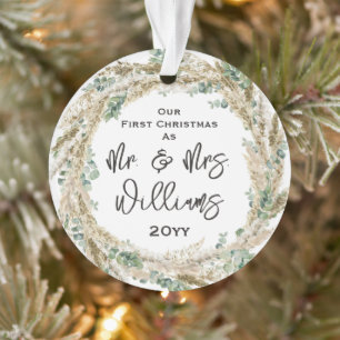 Erste Verheiratete Weihnachten als Herr & Mrs. 1. Ornament