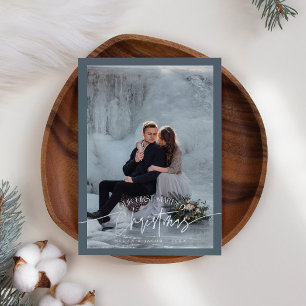 Erste Verheiratete Weihnachten Neuvermähltes Foto 