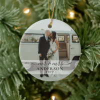 Erste Verheiratete Weihnachten von Mr. und Mrs. We