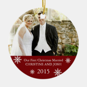 Erste Verheiratete Weihnachtsschmuck