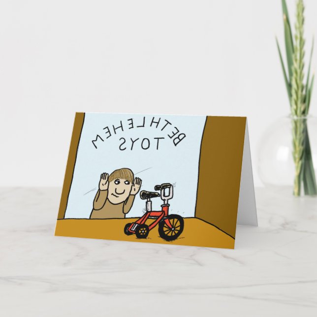 Erste Versuchung Feiertagskarte (Vorderseite)