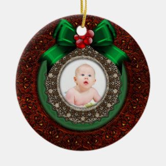 Erste Verzierung des Babys Weihnachts Keramikornament