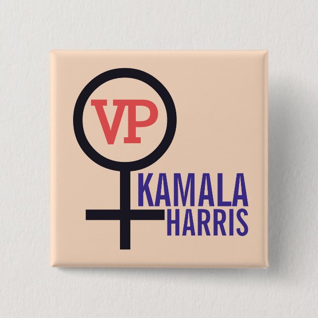 Erste Vizepräsidentin Kamala Harris Button (Vorderseite)
