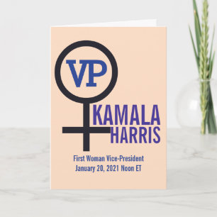 Erste Vizepräsidentin Kamala Harris Karte