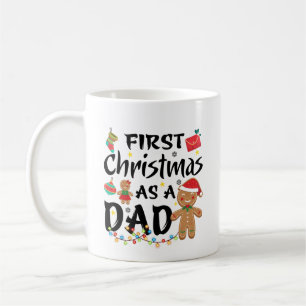 Erste Weihnacht als Vater Xmas Geschenk Kaffeetasse