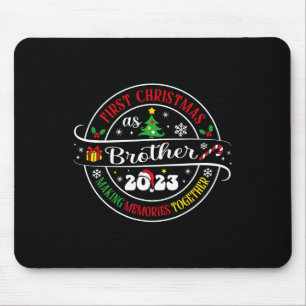 Erste Weihnachten als Bruder 2023 Weihnachtsfamili Mousepad