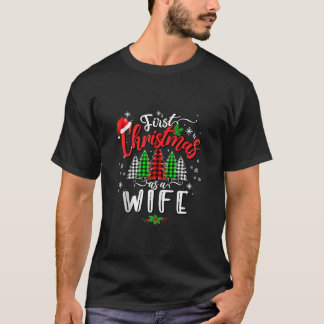 Erste Weihnachten als Ehefrau Familienpaare Xmas L T-Shirt